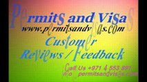Permits and Visas Customer Review Feedback and complain again services still day