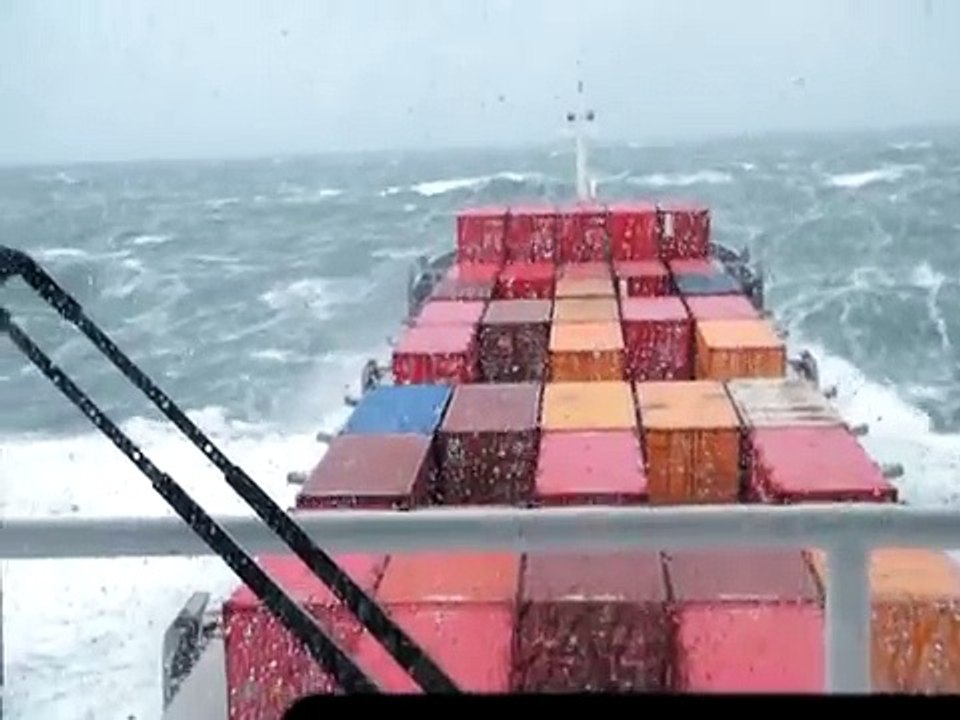 58 knots storm on the North Sea