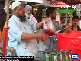 Dunya News - Sukkur: Citizens start drinking Tamarind juice to counter heat