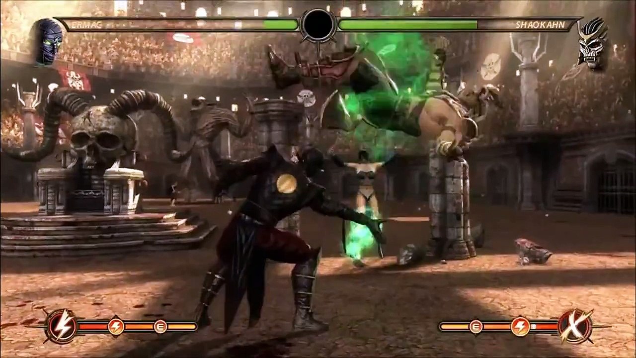 Mortal Kombat 9 (2011): Shao Kahn First & Second Fatality HD