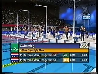 2000 | Pieter Van Den Hoogenband | Olympic Gold | 48.30 | 100m Freestyle | Sydney Olympics