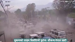 Earthquake In Nepal very very scary CCTV Footage video 2015
