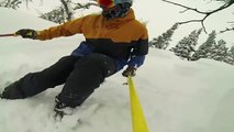 Jackson Hole Skiing Corbet's Couloir Backflip 70ft Frontflip