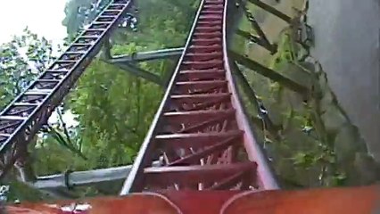 Rita Queen of Speed Roller Coaster Front Seat POV Alton Towers Theme Park England UK