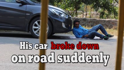 A Girl Is Under The Car Trying To Repair,  Watch How People React To Her