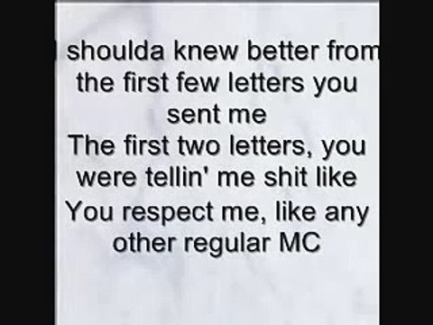 Canibitch- Eminem (w/ lyrics) * Canibus DISS*