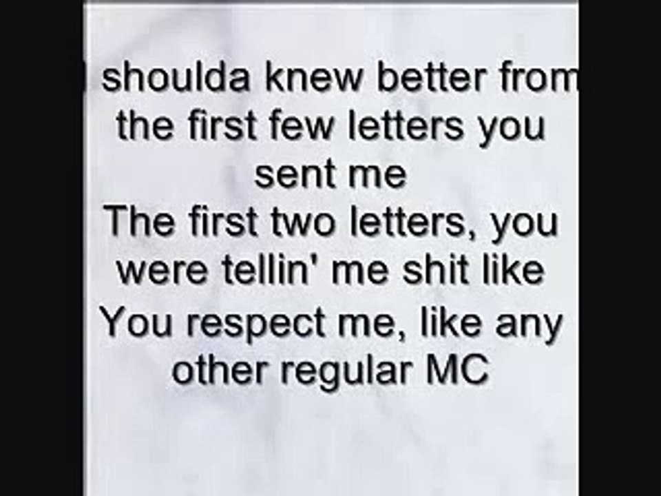 Canibitch- Eminem (w/ lyrics) * Canibus DISS*