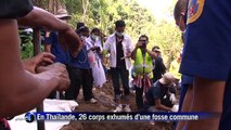Thalande: 26 corps exhums dans une fosse commune