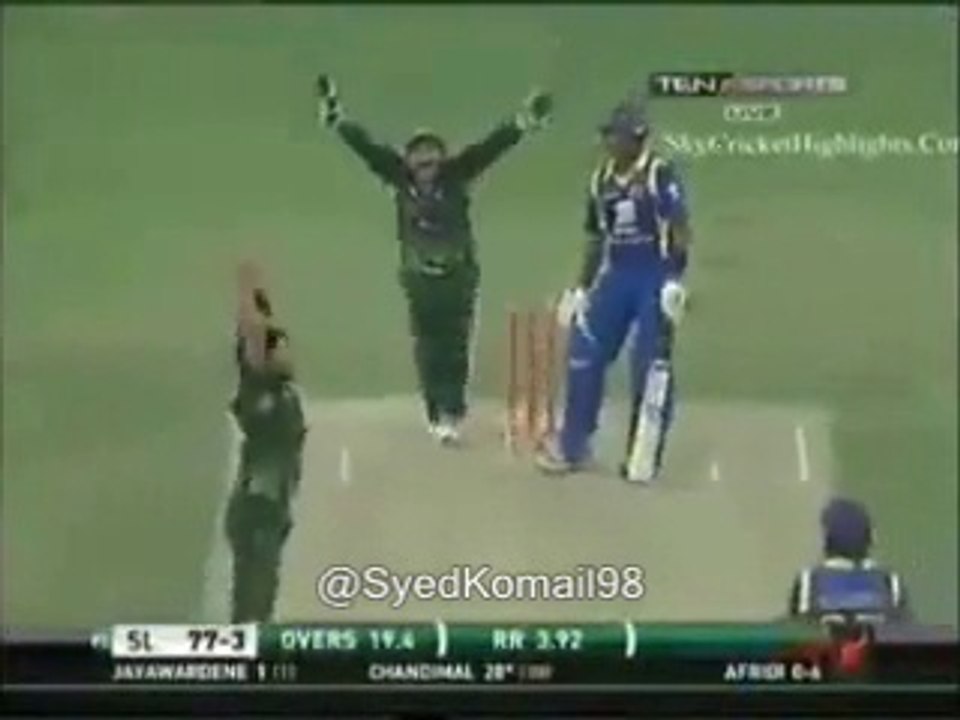 Afridi's revenge From Chandimal
