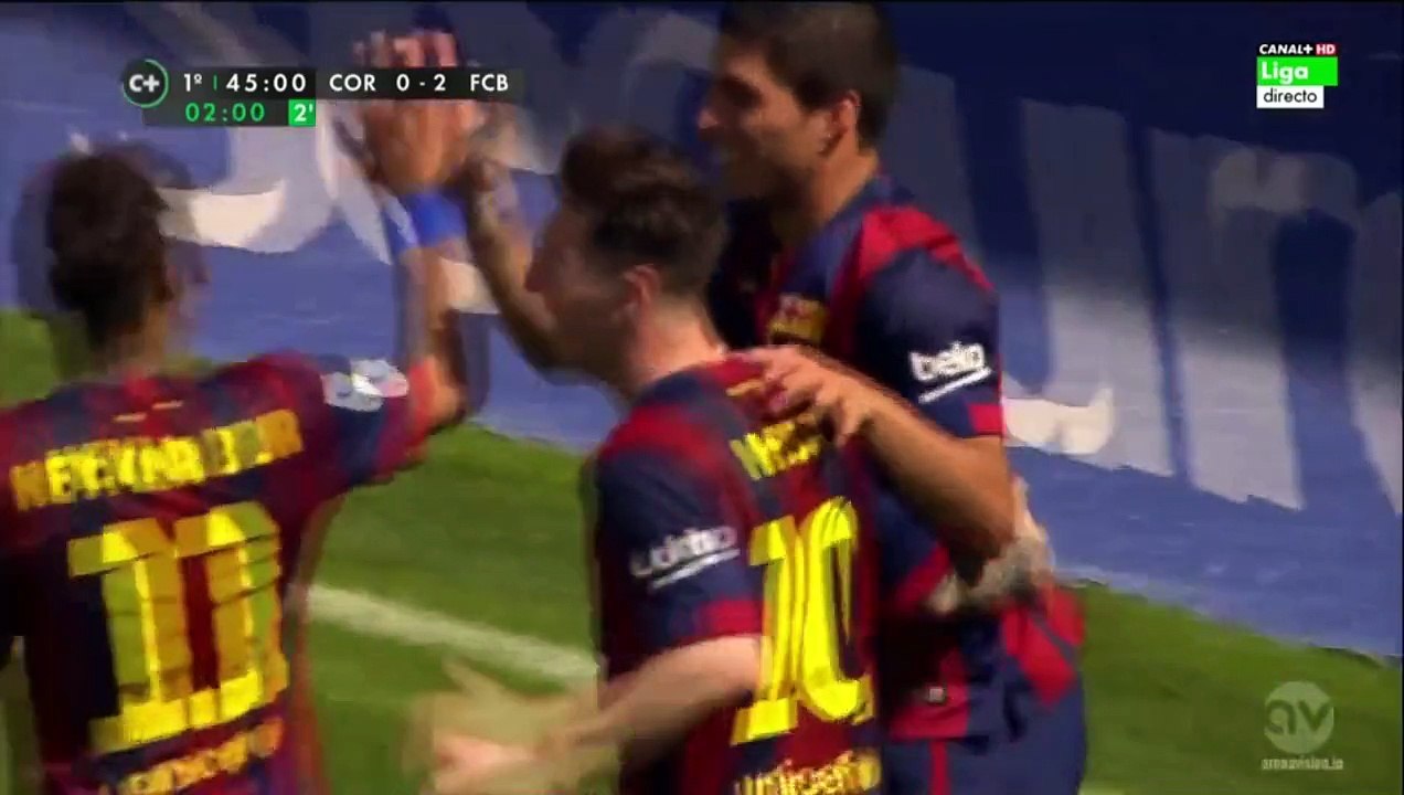 Cordoba vs Barcelona 0-2 Luis Suarez goal 02.05.2015