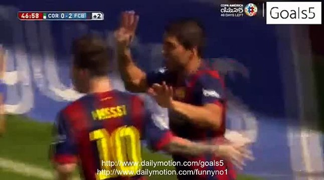 Luis Suarez Goal Cordoba 0 - 2 Barcelona La Liga 2-5-2015