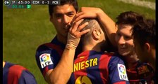 Goal Luis Suàrez Córdoba CF 0-2 FC Barcelona - 02.05.2015