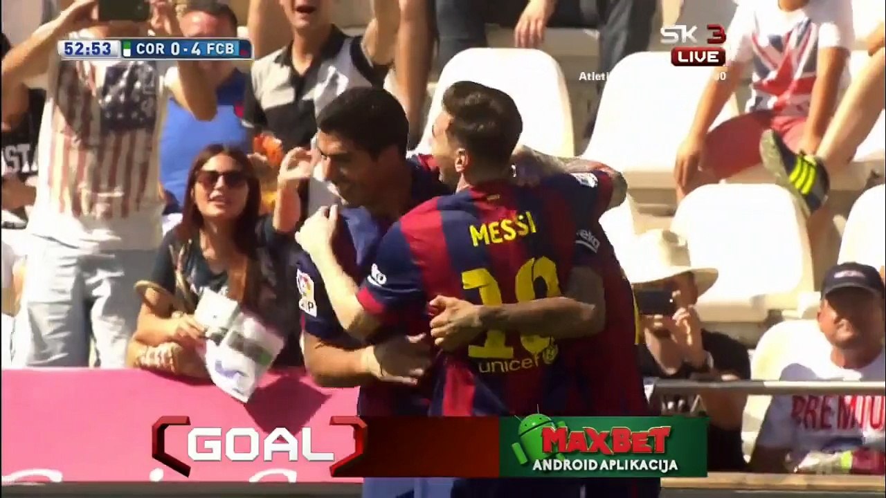 Luis Suarez Goal Cordoba 0 - 4 Barcelona 02/05/2015 - La Liga