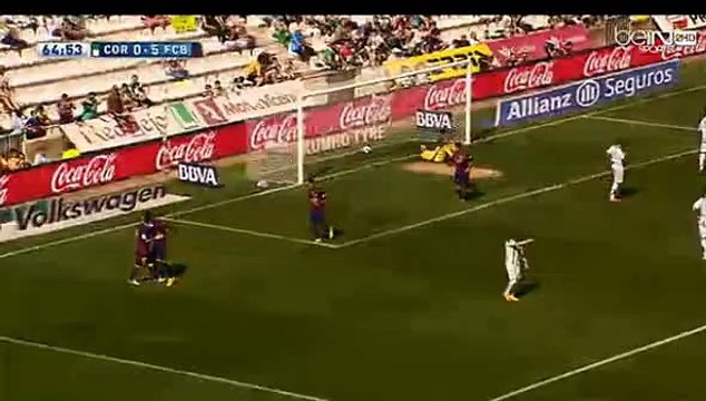 Cordoba vs Barcelona 0-5 Gerard Pique Goal 02.05.2015