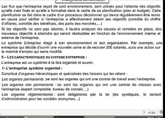Economie et Organisation des Entreprises S1 - cours complet S1