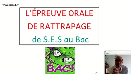 Comment réussir l'oral de rattrapage en S.E.S ?