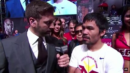 Manny Pacquiao: esto dijo 'Pacman' en la previa de la 'pelea del siglo' (VIDEO)