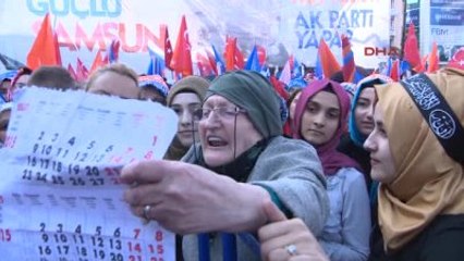 Samsun - Davutoğlu Samsun Mitinginde Konuştu