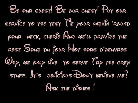 Be Our Guest Beauty And The Beast Lyrics Hd Video Dailymotion