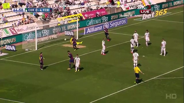 Gerard Pique 0:5 | Cordoba - Barcelona 02.05.2015 HD