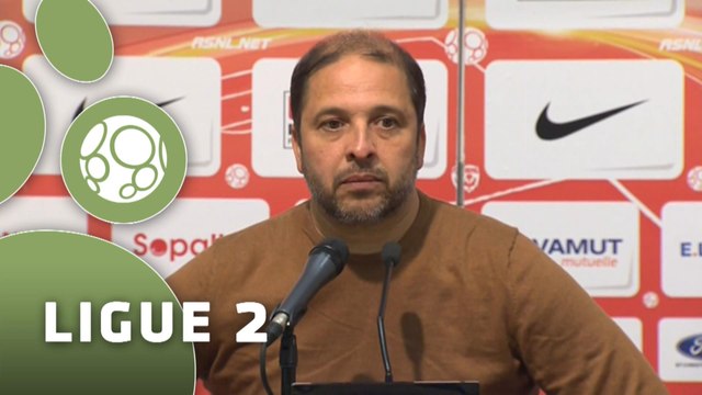 Conférence de presse AS Nancy-Lorraine - AC Ajaccio (2-0) : Pablo CORREA (ASNL) - Olivier PANTALONI (ACAJ) - 2014/2015