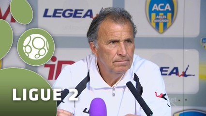 Conférence de presse AC Arles Avignon - US Créteil-Lusitanos (2-0) : Victor ZVUNKA (ACA) - Thierry FROGER (USCL) - 2014/2015