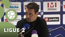 Conférence de presse FC Sochaux-Montbéliard - Chamois Niortais (2-3) : Olivier ECHOUAFNI (FCSM) - Régis BROUARD (NIORT) - 2014/2015