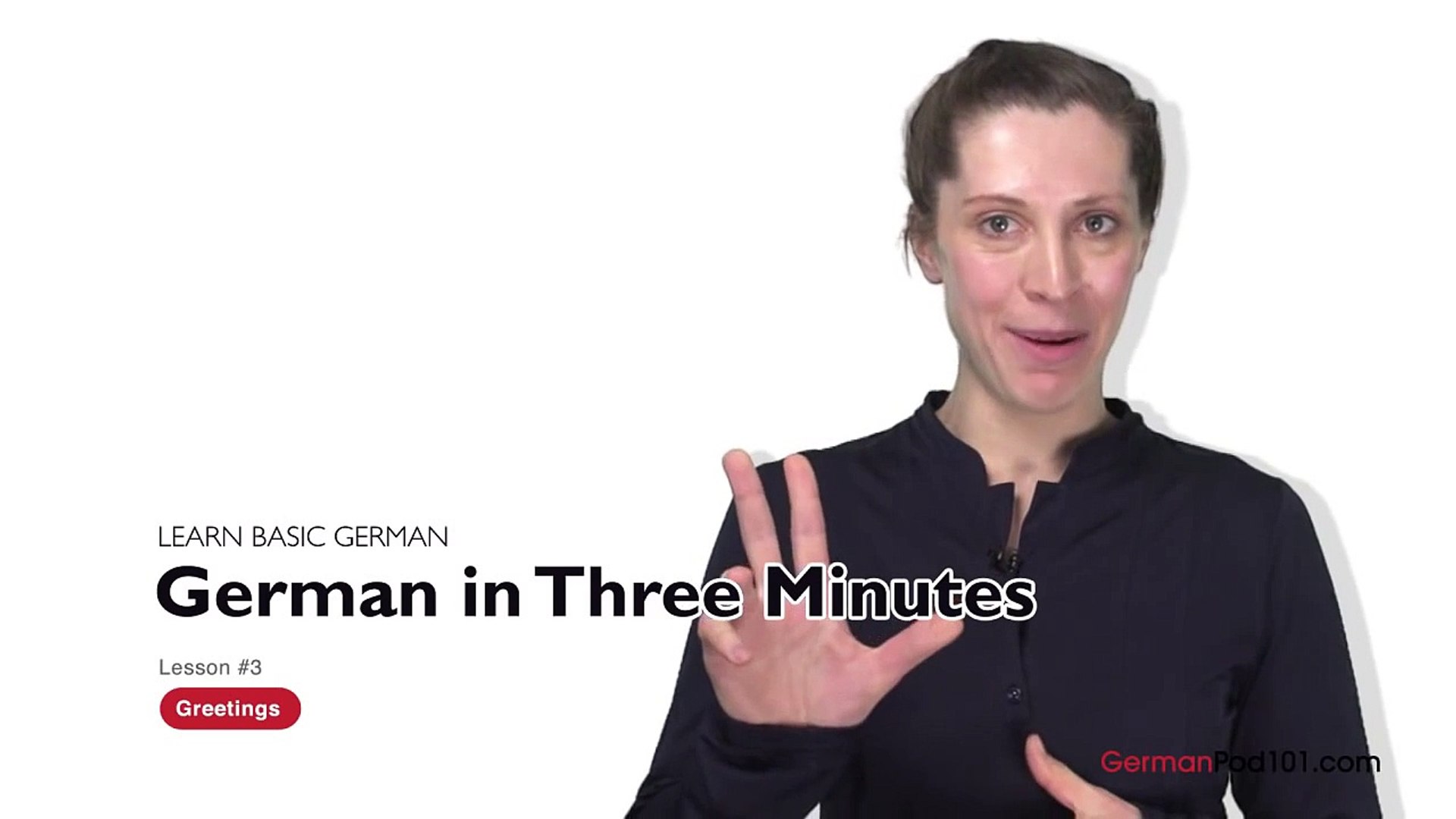 ⁣Learn German - German in Three Minutes  - Greetings in German