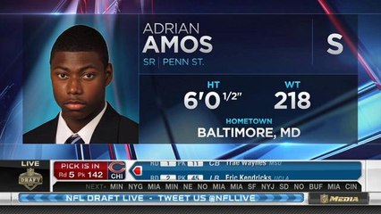 Bears pick Amos No. 142