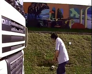 Уроки езды на грузовике DAF-105 ( дальнобойщики)