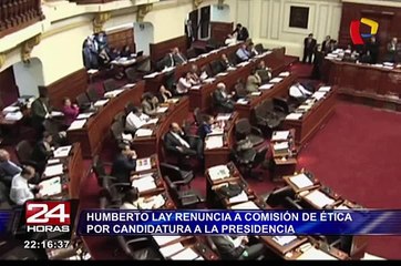 Humberto Lay renunció a presidencia de la Comisión de Ética del Congreso