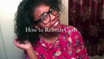 How to Refresh Curls on Natural Heat Damaged Hair
