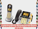 Uniden D2998 Loud and Clear Corded and Cordless Answering System with Big Buttons and Caller