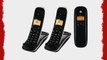 Motorola H203 1.9 GHz Digital DECT 6.0 3X Handsets Cordless Phones Integrated Answering Machine