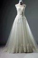 Sweetheart beaded lace applique tulle A line custom gown