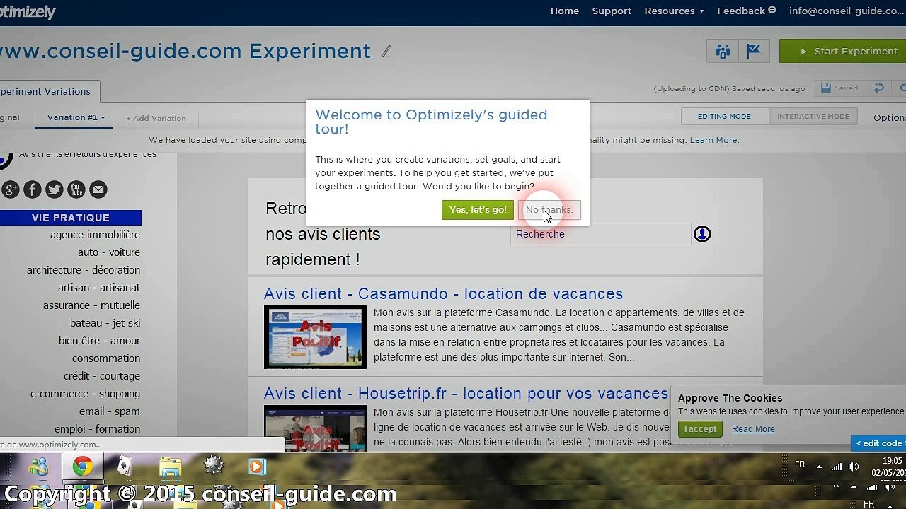 Avis négatif sur optimizely
