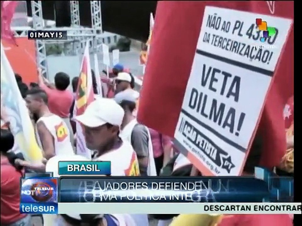 Movimientos obreros defienden conquistas alcanzadas en Brasil