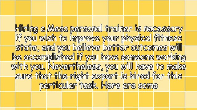 Considerations Before Choosing A Mesa Personal Trainer
