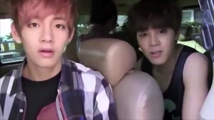 Cute V & Jimin "Lets go to the beach!"