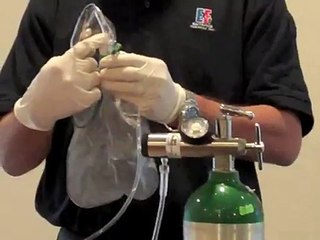 Administering Oxygen via Non Rebreather Mask and Nasal Cannula