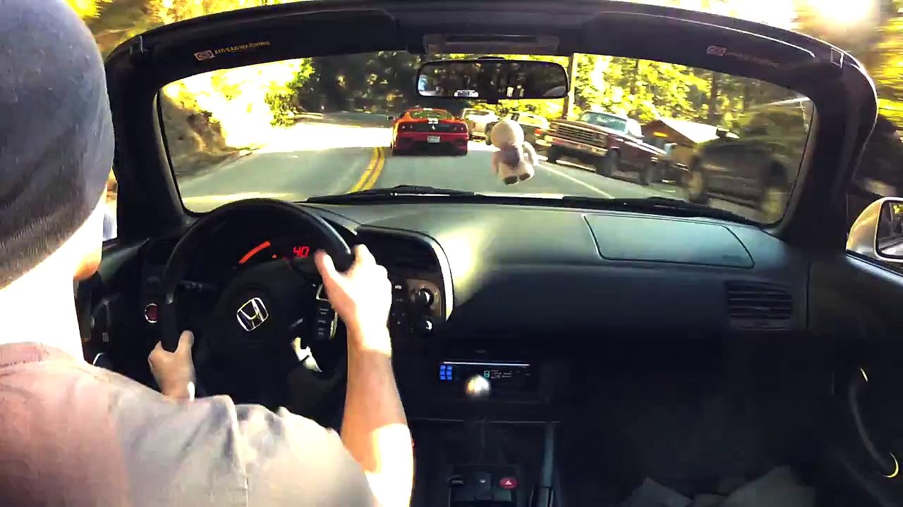 20130120 Hwy 84 La Honda downhill | AP2 S2000 following Ferrari 360 Challenge Stradale touge