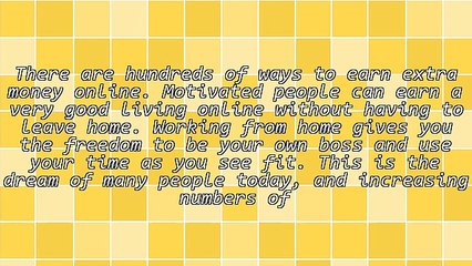 Effective Ways To Earn Extra Money Online