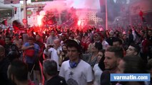 Les supporters en folie à Toulon après la victoire du RCT