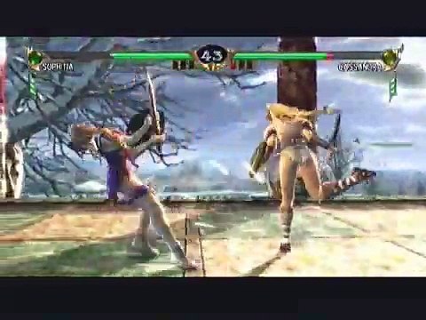 Soul Calibur 4 Match Gameplay Video - Sophitia VS Cassandra