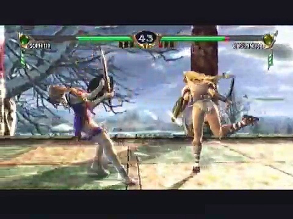 Soul Calibur 4 Match Gameplay Video - Sophitia VS Cassandra