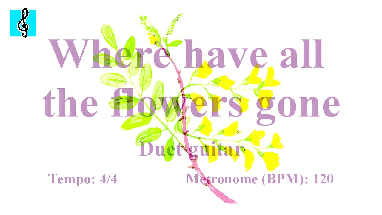 Guitar - Where have all the flowers gone (Sheet music - Guitar chords)