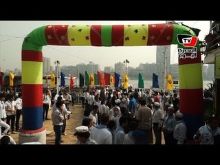 عروض فنية ونشاطات مائية في احتفال الكشافة البحرية بانتصارات أكتوبر