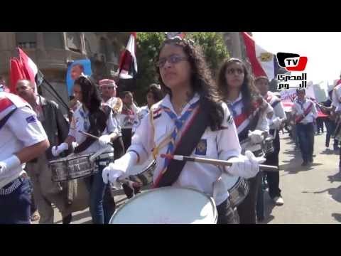 احتفالات شعبية بالذكرى الأربعين لحرب أكتوبر أمام «ماسبيرو»