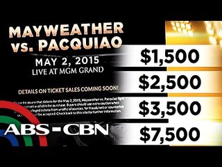 Inaabangang Pacquiao-Mayweather tickets, ilalabas na