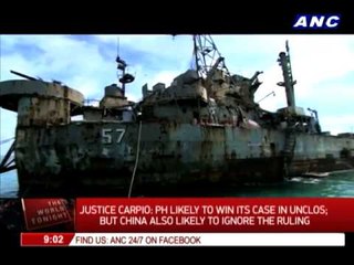 Justice Carpio: PH likely to win case vs China
